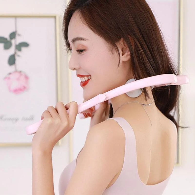 💆‍♀ Double Ball Cervical Massager – Relieve Neck Pain & Stress Instantly! 🔵✨