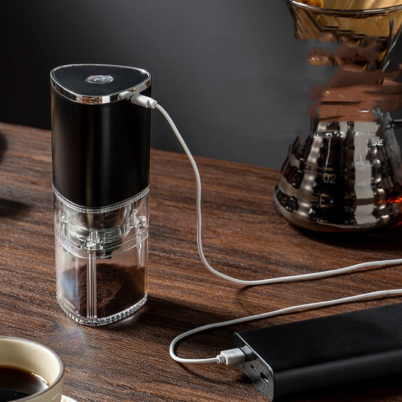 ⚡ Electric Coffee Grinder ☕ USB Rechargeable Bean Crusher 🔋 Portable & Fast