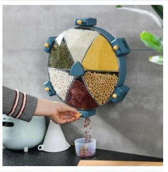 🔒 Food Grains Storage Box 🍚 Airtight Cereal Dispenser 📦 Moisture-Proof Container