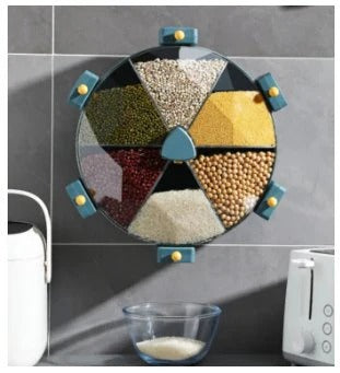 🔒 Food Grains Storage Box 🍚 Airtight Cereal Dispenser 📦 Moisture-Proof Container