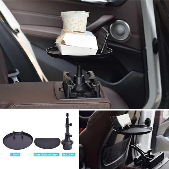 🍔 Car Cup Holder Tray 🍟 Enjoy Snacks & Drinks Easily While You Drive 🚗🛻