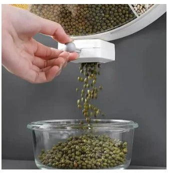 🔒 Food Grains Storage Box 🍚 Airtight Cereal Dispenser 📦 Moisture-Proof Container